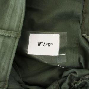 WTAPS TROUSERS COTTON.SATIN ベイカーパンツ ボタンフライ 01 S カーキ BRDT-PTM01