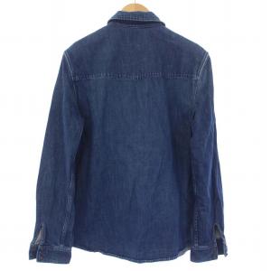 A.P.C. ウエスタンシャツ デニム 長袖 スナップボタン L 青 ブルー