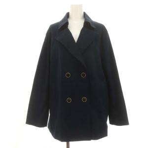 23区 ジャケット ダブル コットン 44 XL 紺 ネイビー