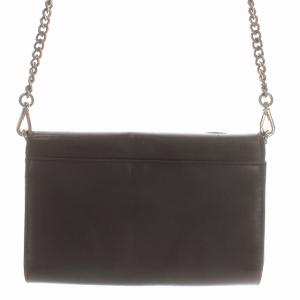 alice + olivia ショルダーバッグ ステイシーフェイス  チェーン クラッチ レザー 黒 ブラック