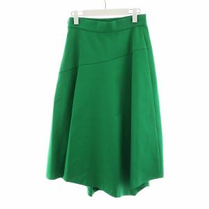 ANAYI フレアスカート ミモレ ロング 38 M 緑 グリーン