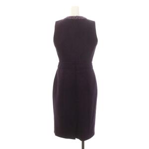 PAULE KA ワンピース ロング ノースリーブ タイト 38 紫 パープル