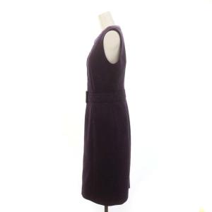 PAULE KA ワンピース ロング ノースリーブ タイト 38 紫 パープル