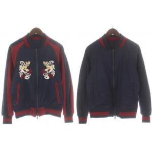 スーベニアダブルドラゴン SOUVENIR W-DRAGON スカジャン ブルゾン 中綿ジャケット ジップアップ リバーシブル