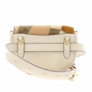 COACH パッチワーク ボディバッグ レザー ベージュ アイボリー 89962