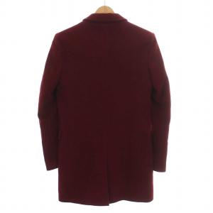 GalaabenD チェスターコート ミドル丈 ウール アウター M 赤 ボルドー 87338232