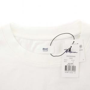 RHC タグ付き Tシャツ カットソー ロンT 長袖 無地 S 白 ホワイト