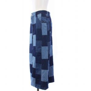 Ron Herman タグ付き デニム パッチワーク ロングスカート S インディゴ 3810500101