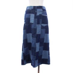 Ron Herman タグ付き デニム パッチワーク ロングスカート S インディゴ 3810500101