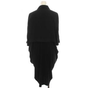 HYSTERIC GLAMOUR ワンピース ひざ丈 ビジュー レース襟 五分袖 F 黒 ブラック