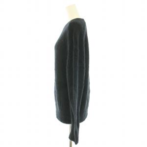 UNITED ARROWS ニット セーター 長袖 クルーネック モヘヤ ウール混 F 黒 ブラック