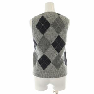 POLO RALPH LAUREN タグ付き ベスト Vネック アーガイル ウール プルオーバー XS グレー