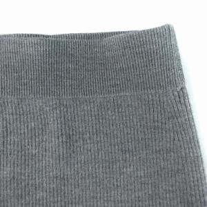 Deuxieme Classe Ribスカート タイト マキシ ロング リブニット F グレー 18-080-500-7260-3-0