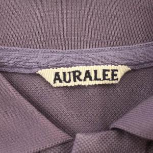 AURALEE 22SS SUPER FINE COTTON SALT SHRINK PIQUE BIG POLO ポロシャツ 半袖 鹿の子