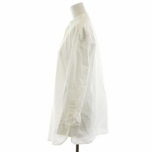 MAX MARA WEEKEND LINE シャツ ブラウス 7分袖 バンドカラー 刺繍 38 S 白 ホワイト /AN36