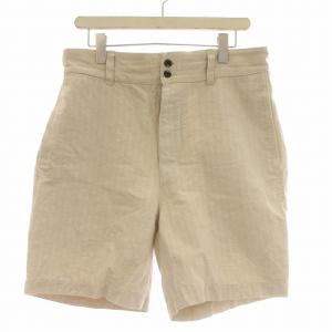 Ets. MATE RIAUX 21SS FRENCHショーツ リネン混 ショートパンツ ハーフパンツ 3 L相当 アイボリー /G