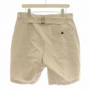 Ets. MATE RIAUX 21SS FRENCHショーツ リネン混 ショートパンツ ハーフパンツ 3 L相当 アイボリー /G