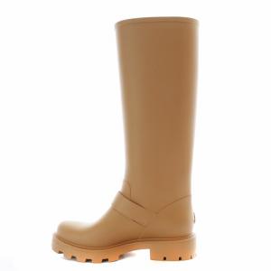 JIMMY CHOO YAEL FLAT TALL レインシューズ 37 ベージュ