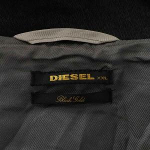 DIESEL JASSONE ジャンパー ブルゾン 麻 リネン混 XXL 黒 ブラック