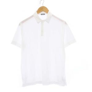 ice cotton ポロシャツ 半袖 48 L 白 ホワイト /BM