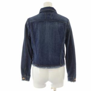 LANVIN en Bleu ジージャン Gジャン デニムジャケット フリンジ 青 ブルー