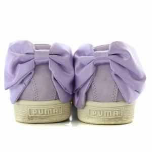 PUMA SUEDE BOW WN スエードボウWN ローカットスニーカー リボン US7.5 24cm 紫 パープル