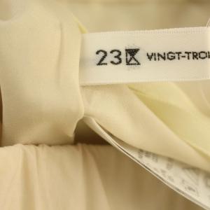 23区 24SS ナイロンコットンタフタ フレアスカート スカート ロング 40 M ベージュ /G