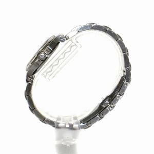 GUCCI 腕時計 クオーツ アナログ 3針 カレンダー 黒文字盤 ステンレススチール シルバーカラー 黒 ブラック 9040L