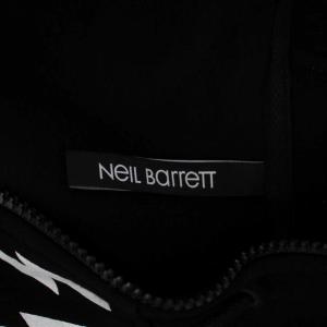 Neil Barrett サンダーボルト ジップアップ パーカー ジャケット S 黒 ブラック BJS110V E501S
