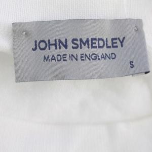 JOHN SMEDLEY ニット Tシャツ 半袖 コットン カットソー S 白 ホワイト