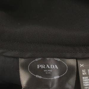 PRADA スカート 17年製 P118EL ひざ丈 台形スカート 36 S 黒 ブラック