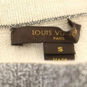 LOUIS VUITTON ニットスカート ラメ カシミヤ混 タイト スカート ヒザ下 S シルバー