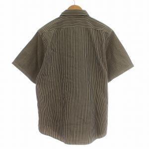 SUGAR CANE 東洋エンタープライズ ヒッコリーストライプ ワークシャツ 半袖 シャツ L ダークネイビー