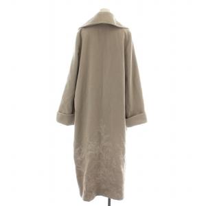 Ameri VINTAGE 21AW エンブロイダリービッグカラーコート EMBROIDERY BIG COLLAR COAT チェスター ロング ダブル