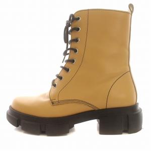 PELLICO SUNNY ブーツ レースアップ ワークブーツ ショートブーツ 厚底 35 22cm ベージュ