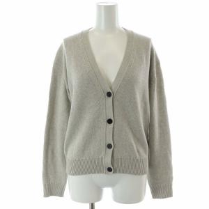 23SS CLEAN COTTONCASH LS CARDIGAN ニットカーディガン 長袖 S ライトグレー 01-3103702-037-902