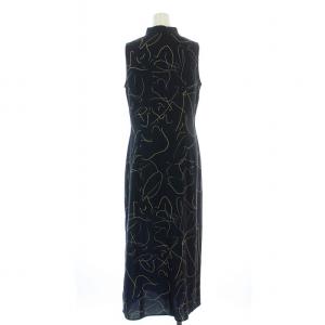 Ameri VINTAGE MEDITTERA LINE 23SS MEDI BODY LINE ART DRESS ワンピース タイト ロング マキシ