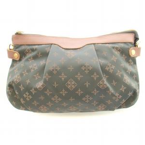 russet ショルダーバッグ ナイロン レザー 切替 モノグラム 総柄 グレー ピンク