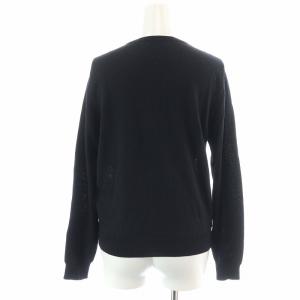 Paul Smith BLACK ニットカーディガン 総柄切替 長袖 M マルチカラー