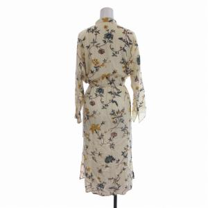 TOMORROWLAND ソレイアード SOULEIADO ワンピース マキシ ロング 長袖 花柄 36 S ベージュ