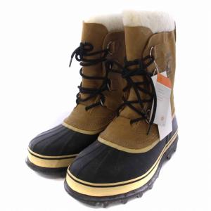 SOREL A BATHING APE CARIBOU BAPE トレッキングブーツ ショートブーツ レザー 9 27?p 茶 ブラウン