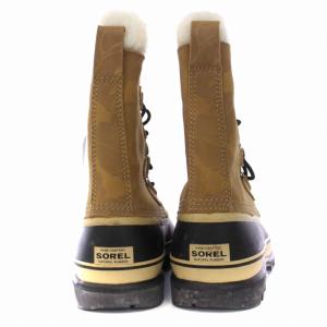 SOREL A BATHING APE CARIBOU BAPE トレッキングブーツ ショートブーツ レザー 9 27?p 茶 ブラウン