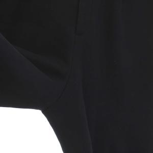 ebure ワイドパンツ スウェット コットン 裏起毛 38 M ダークネイビー 紺