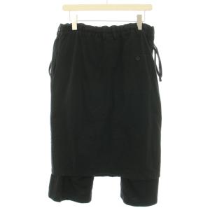 Ground Y サルエルパンツ ラップパンツ イージーパンツ ジップフライ 3way コットン 3 L 黒 ブラック