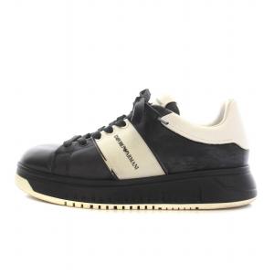 スニーカー ローカット シューズ US9 27cm 黒 ブラック 白 ホワイト