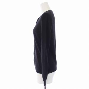Drawer カーディガン 長袖 ニット クルーネック カシミヤ 1 S 黒 ブラック 6515-106-0029