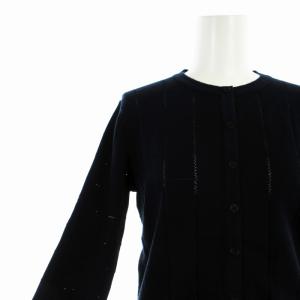 Brooks Brothers タグ付き カーディガン ニット ショート丈 長袖 XS 紺 ネイビー