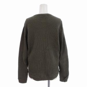 TOMORROWLAND ワッフルTシャツ カットソー クルーネック 長袖 XS カーキ