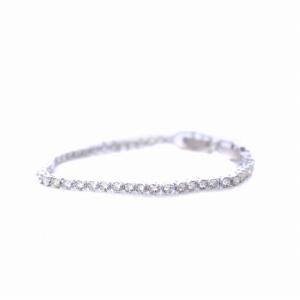 SWAROVSKI Emily Tennisブレスレット ラウンドカット シルバー 1808960
