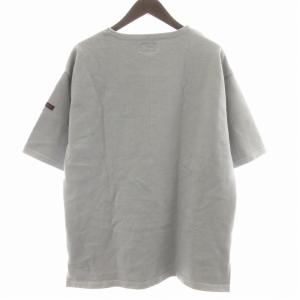 BLUE BLUE JAPAN スーパーヘビーテンジク ショートスリーブ ポケットバスクシャツ 半袖 2 M ライトグレー 1006168